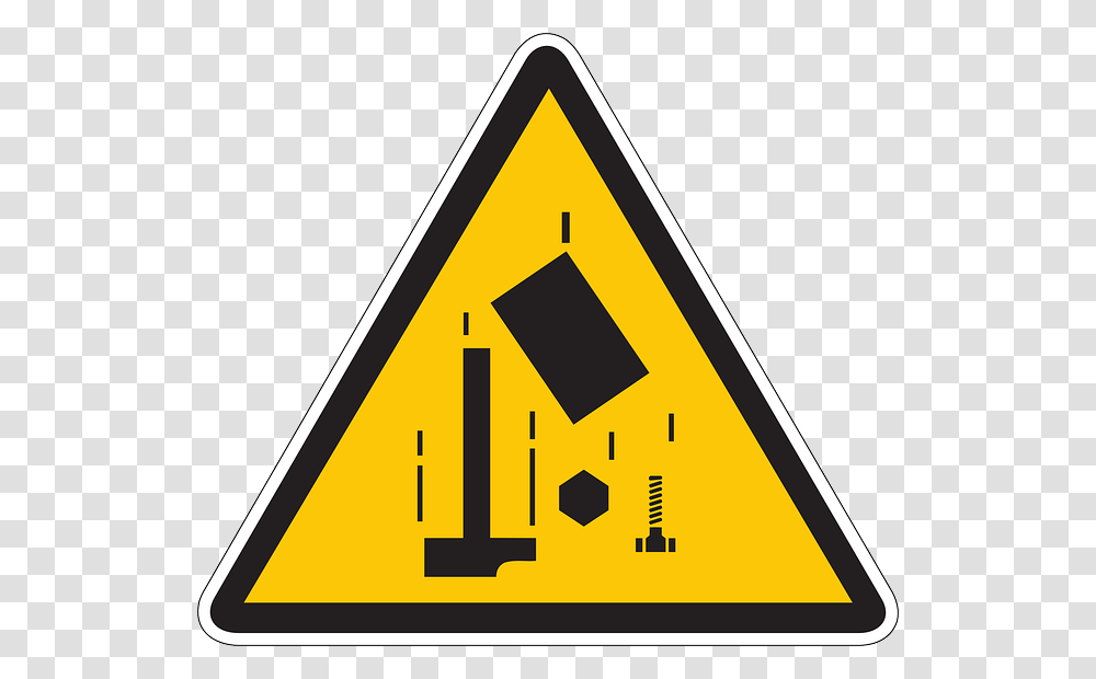 Watch Your Head Safety Sign Dangers Du Courant Lectrique, Triangle, Road Sign Transparent Png