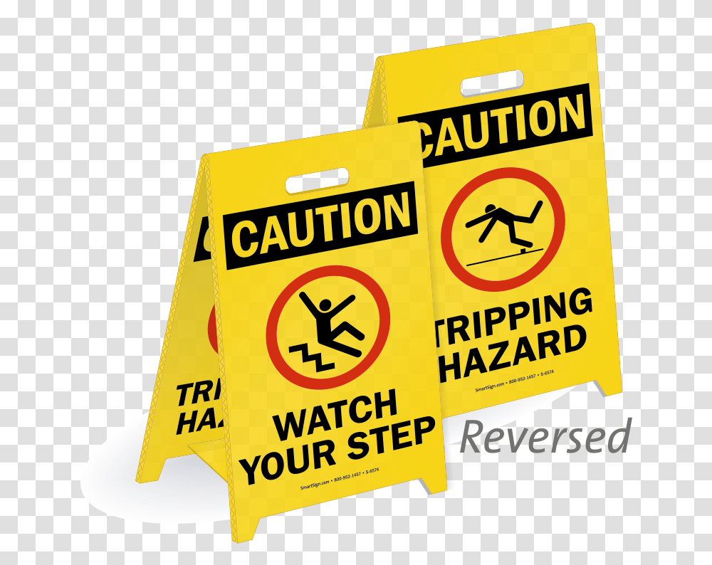 Watch Your Step Adhesive Signs And Labels 5 Labels Sign, Road Sign Transparent Png