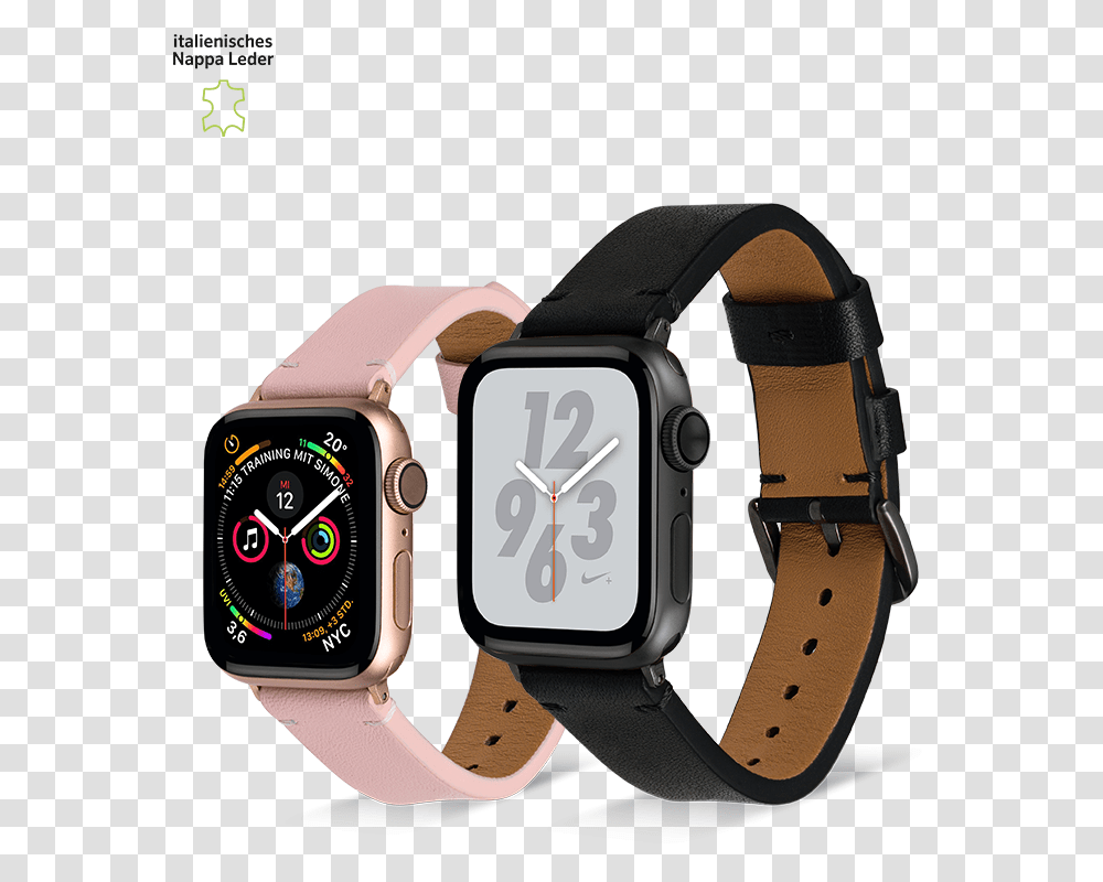 Watchband Leather Edle Armbnder Apple Watch 6, Wristwatch, Helmet, Clothing, Apparel Transparent Png