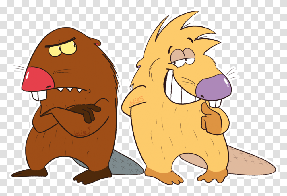 Watched Angry Beavers With A Friend For The First Time Cartoon, Mammal, Animal, Wildlife, Food Transparent Png