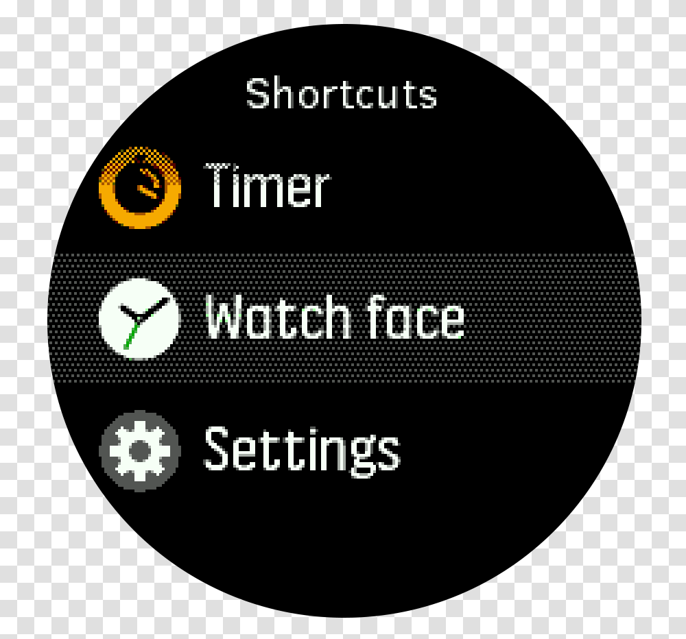Watchface Setting Circle, Label, Word, Sticker Transparent Png