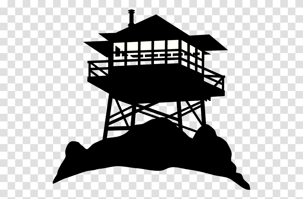 Watchtower Fire Free On Fire Lookout Clip Art, Prison, Team Sport, Crowd Transparent Png