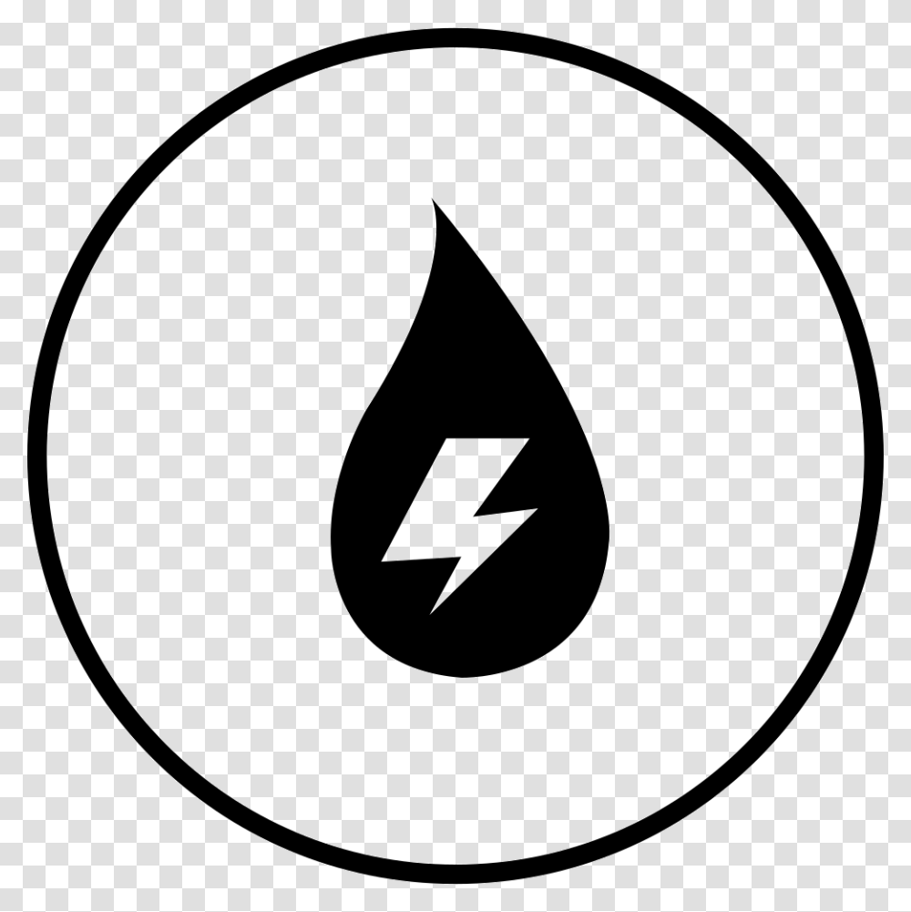 Water And Electricity Circle, Logo, Trademark, Recycling Symbol Transparent Png