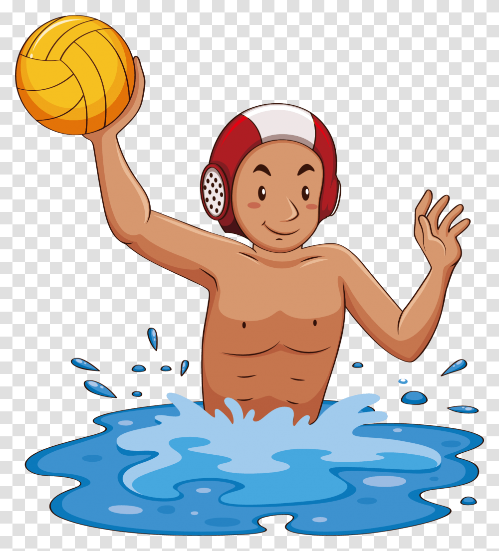 Water Ball Waterpolo Clipart, Person, Human, People, Sport Transparent Png