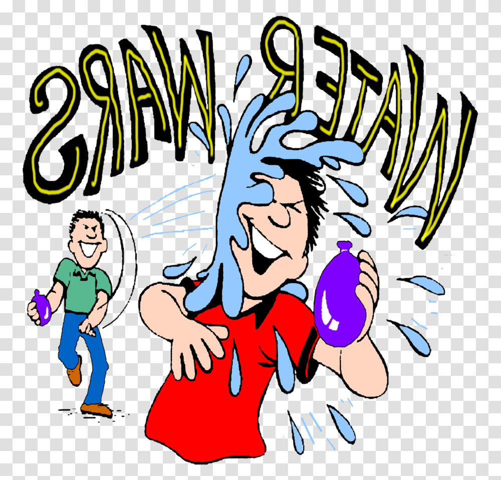 Water Balloon Clip Art Water Balloon Fight, Person, Poster, Advertisement, Flyer Transparent Png