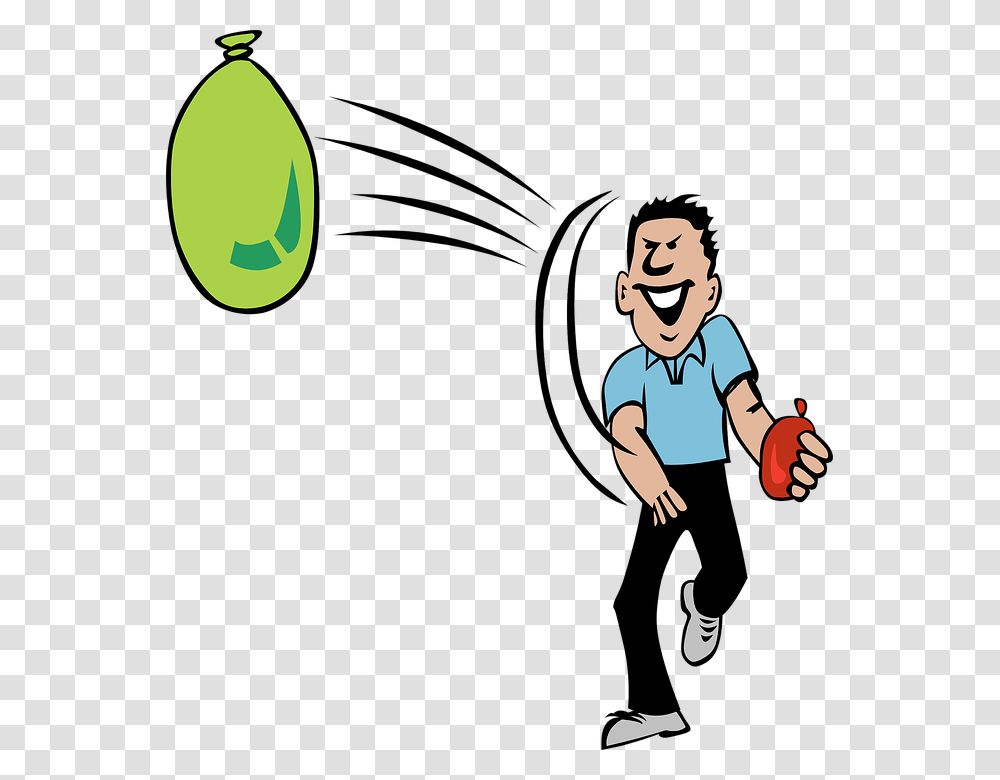 Water Balloon Throwing Activities Water People Threw Clipart, Person, Human, Apparel Transparent Png