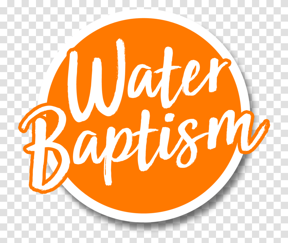 Water Baptism Calligraphy, Label, Logo Transparent Png