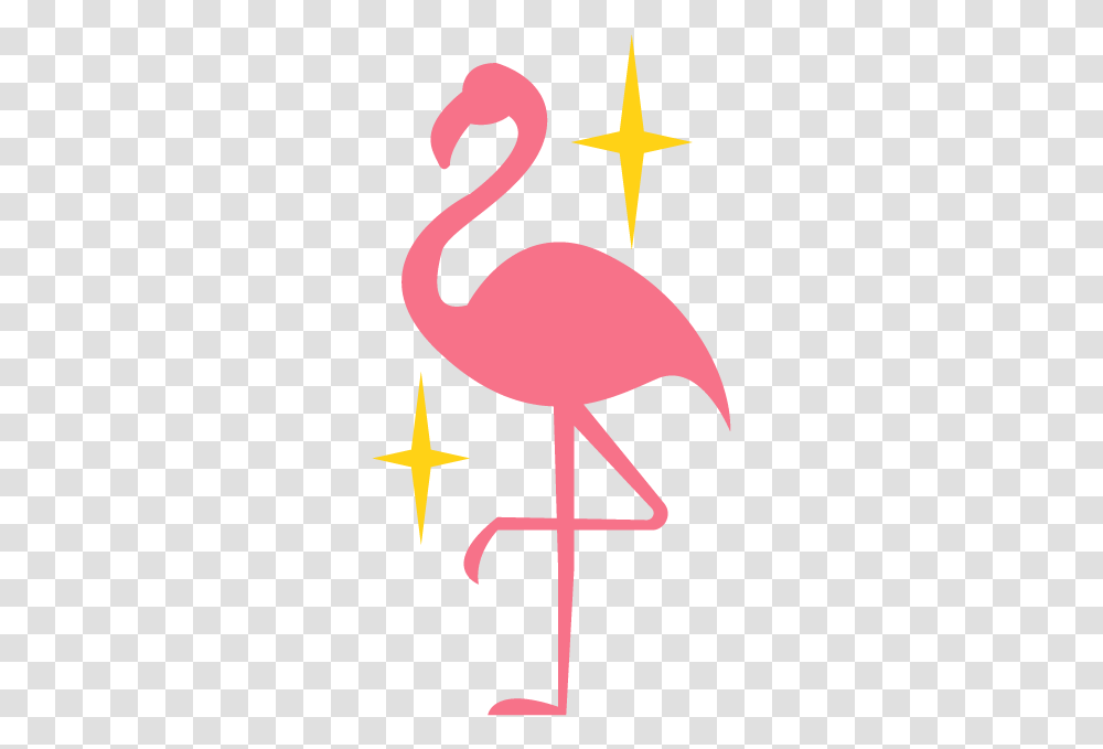 Water Bird, Cross, Animal, Flamingo Transparent Png