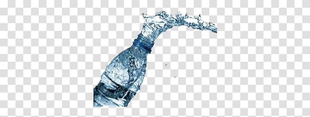Water Bottle Open Water From Bottle, Beverage, Drink, Outdoors, Person Transparent Png