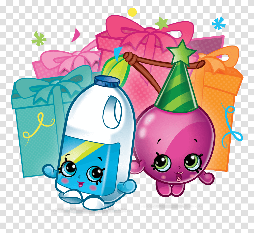 Water Bottle Shopkins Birthday Clipart, Birthday Cake Transparent Png