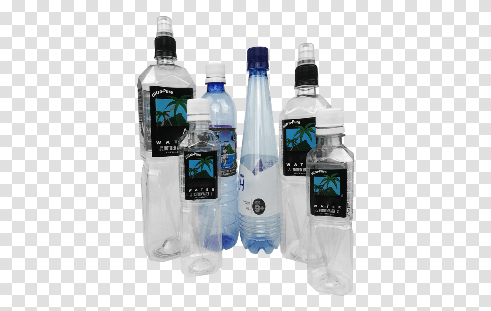 Water Bottle Shrink Sleeve Label Products Long New Group Uv Printing On Plastic Bottle, Beverage, Drink, Mineral Water Transparent Png