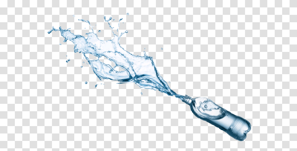 Water Bottle Splash Image, Droplet, Person, Human, Cutlery Transparent Png