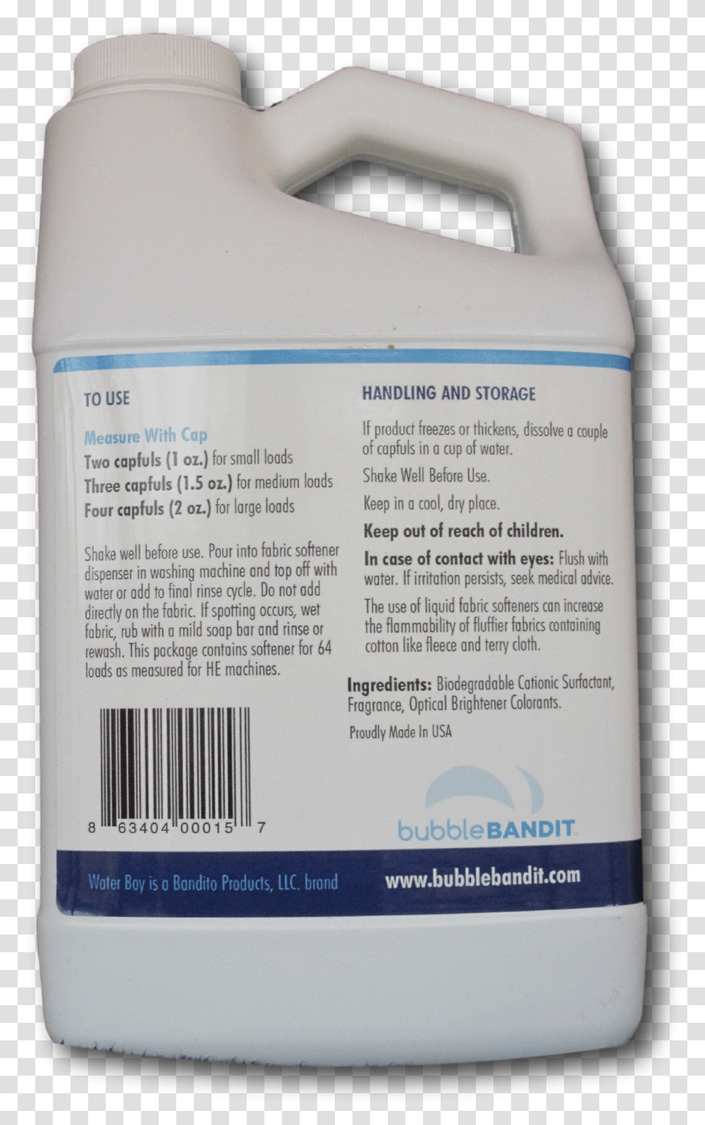 Water Boy Liquid Fabric Softener Concentrated For Hard Box, Book, Bottle, First Aid Transparent Png