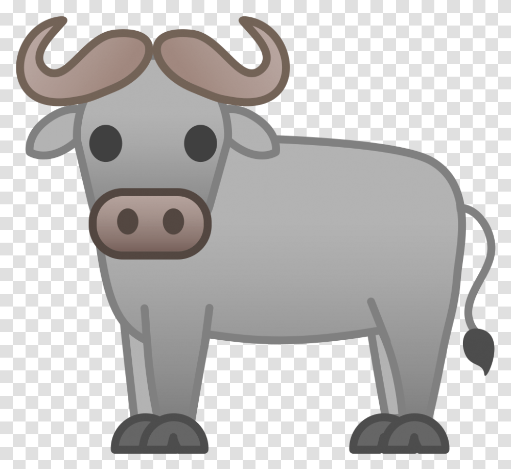 Water Buffalo Icon Buffalo Emoji, Bull, Mammal, Animal, Cattle Transparent Png