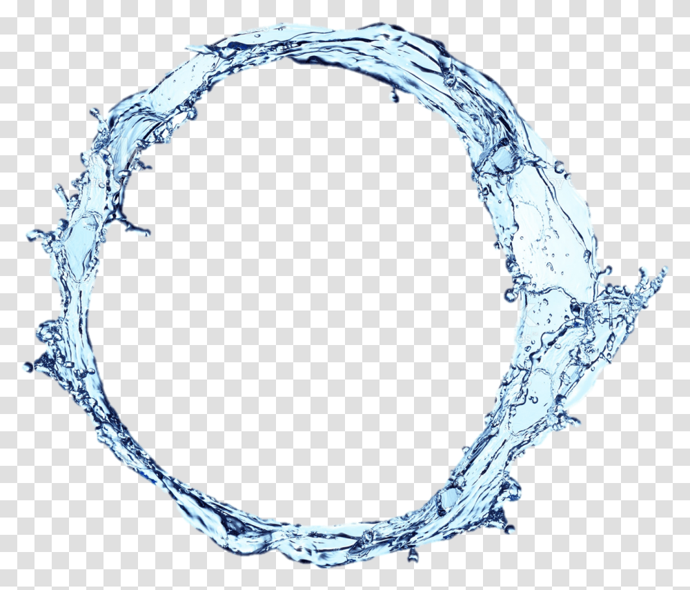 Water Circle Picture Water Splash Round, Hoop, Bird, Animal, Mirror Transparent Png