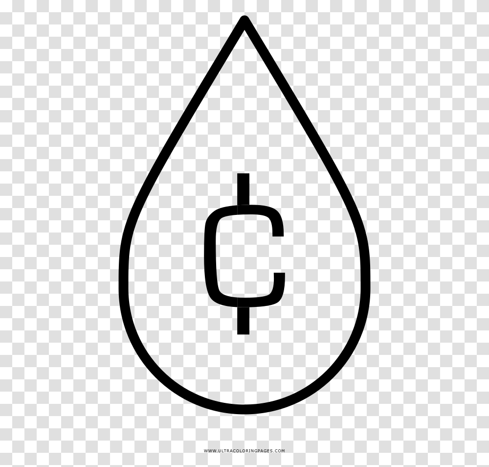 Water Droplet Cent Sign Coloring, Gray, World Of Warcraft Transparent Png