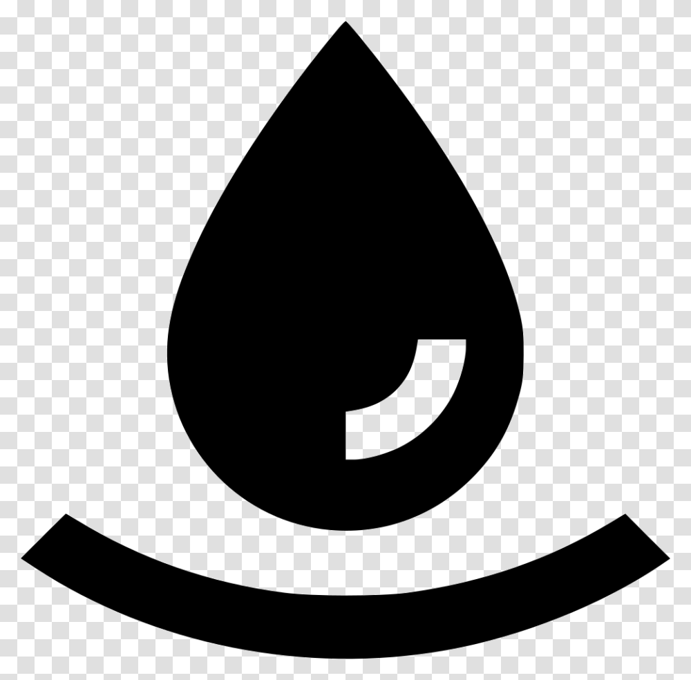 Water Droplet Crescent, Outdoors, Triangle, Stencil Transparent Png