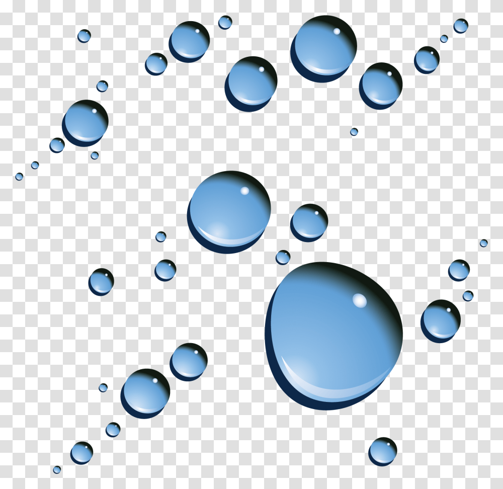 Water Droplets Clipart Simple Water Water Drops Clipart, Bubble Transparent Png