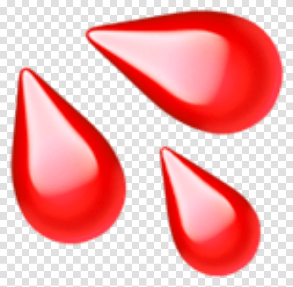 Water Emoji Red Blood Drip Drop Bloody Water Drop Emoji, Cosmetics, Lipstick, Plant, Ball Transparent Png