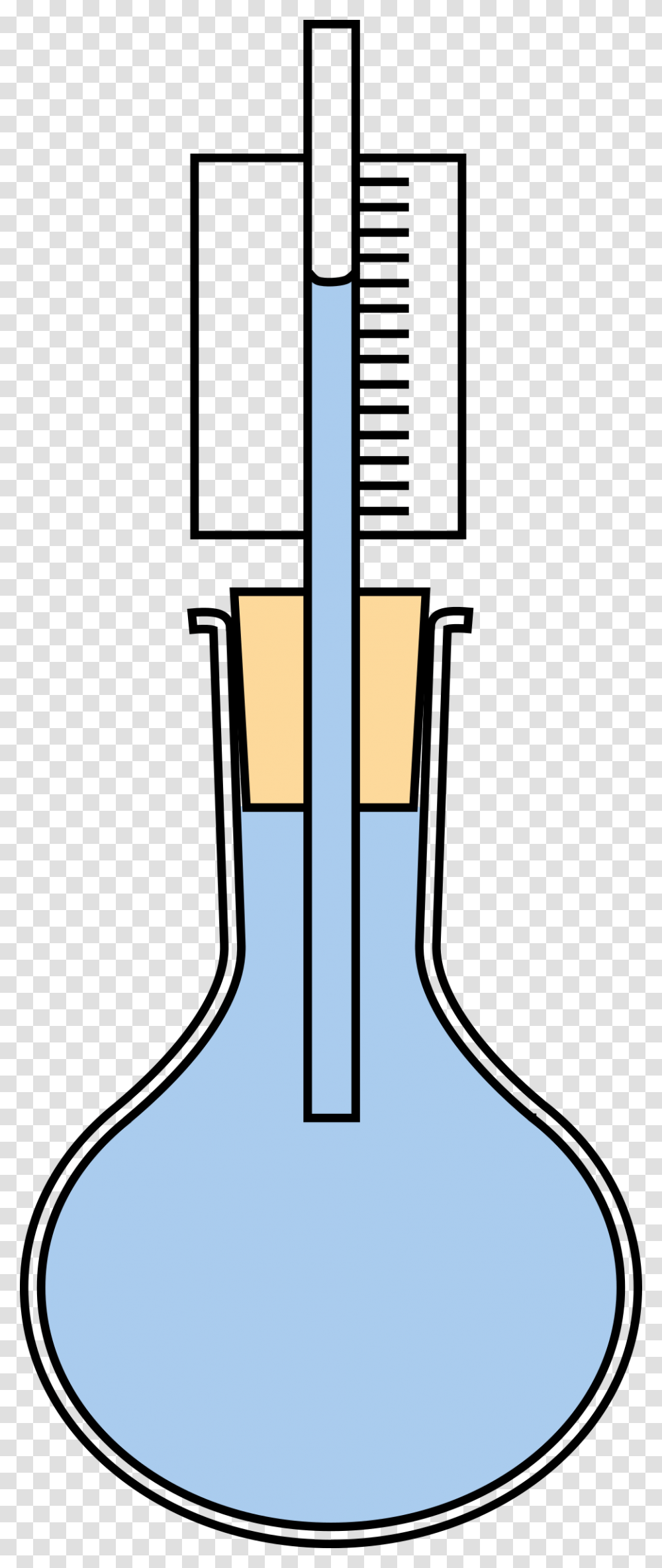 Water Expansion In Flask Colour Clip Arts Conical Flask With Thermometer, Shovel, Tool, Oars, Weapon Transparent Png