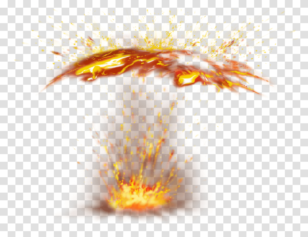 Water Explosion Ground Explosion, Mountain, Outdoors, Nature, Bonfire Transparent Png