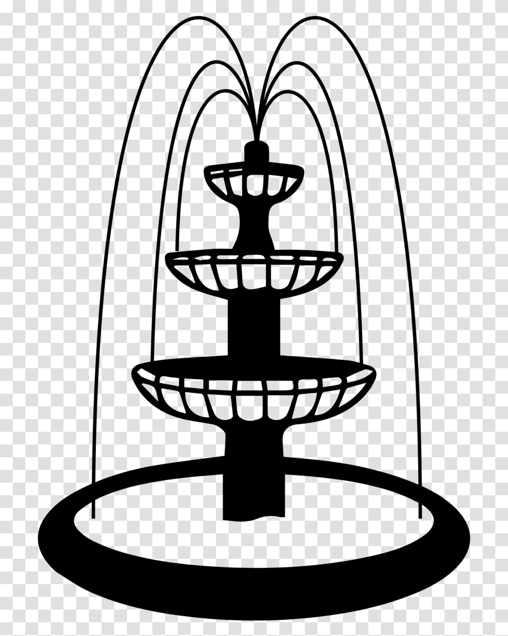 Water Fountain Drawing Easy Download Easy Water Fountain Drawing, Gray, World Of Warcraft Transparent Png