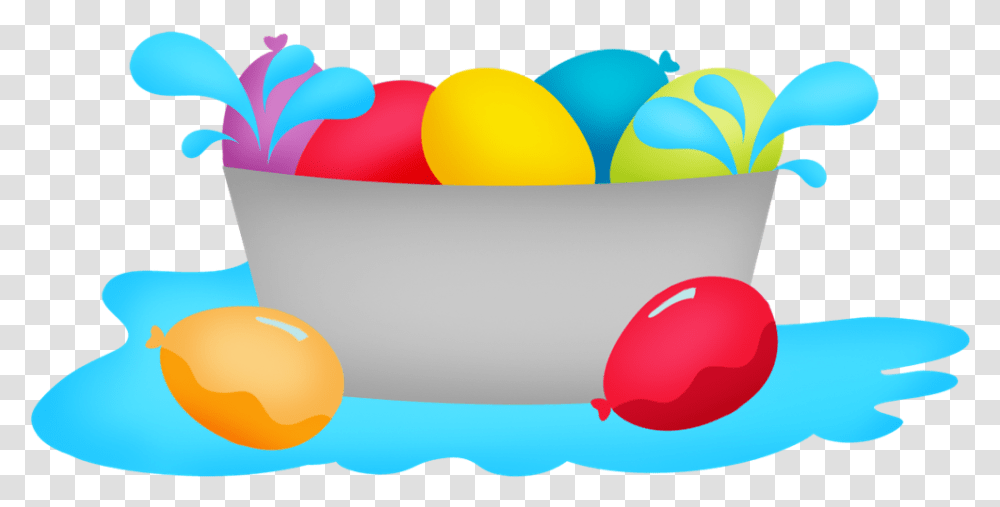 Water Games For Your Family Reunion Helper Water Balloon Clipart, Food, Egg, Bowl, Plant Transparent Png