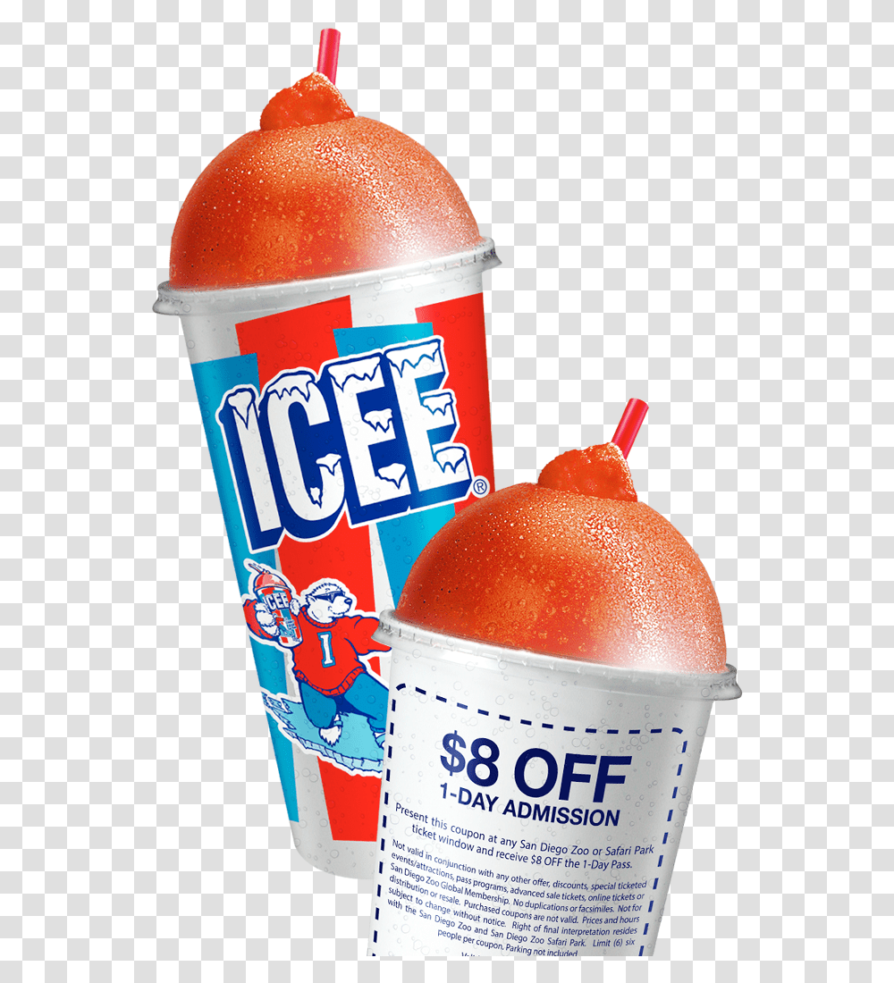 Water Ice Vs Icee Download Icee Company, Soda, Beverage, Bottle, Food Transparent Png