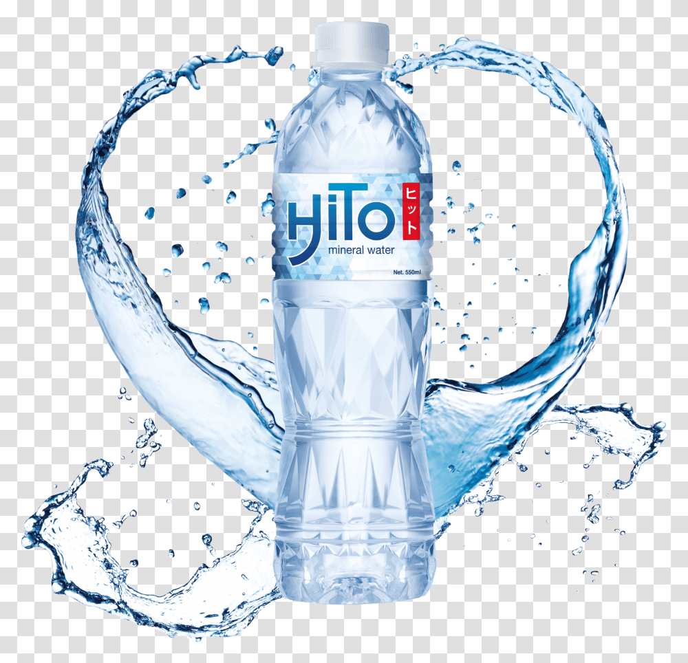 Water Image Water Heart Splash, Bottle, Mineral Water, Beverage, Water Bottle Transparent Png