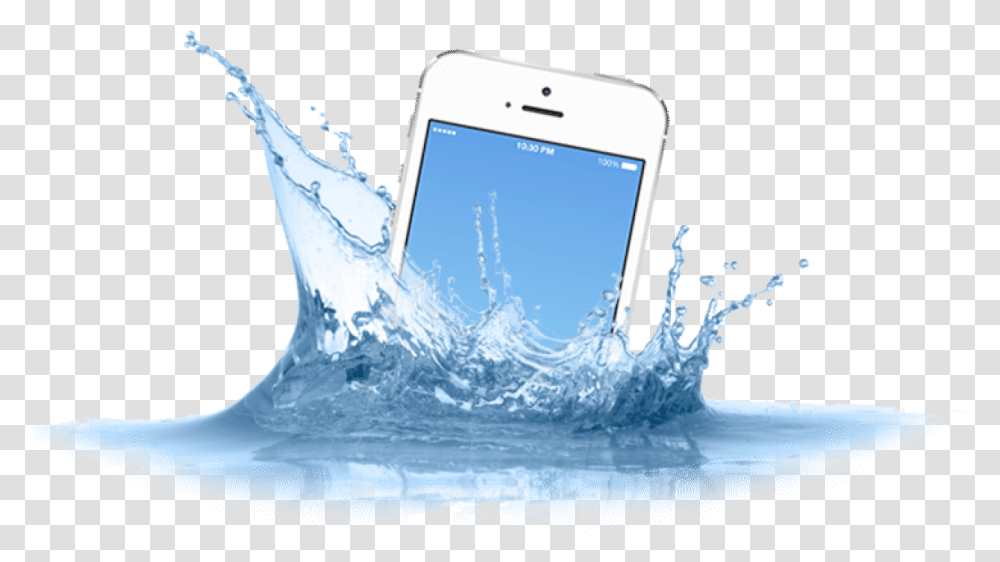 Water Iphone Water Damage Phone, Electronics, Mobile Phone, Cell Phone, Ice Transparent Png