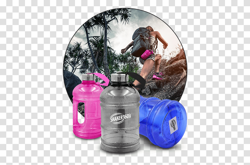 Water Jug Shaker360com Water Bottle, Person, Human, Fisheye, Barrel Transparent Png