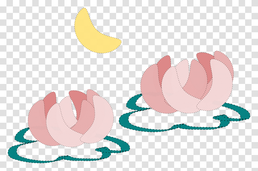 Water Lily And Moon Icons, Plant, Cream, Dessert, Food Transparent Png