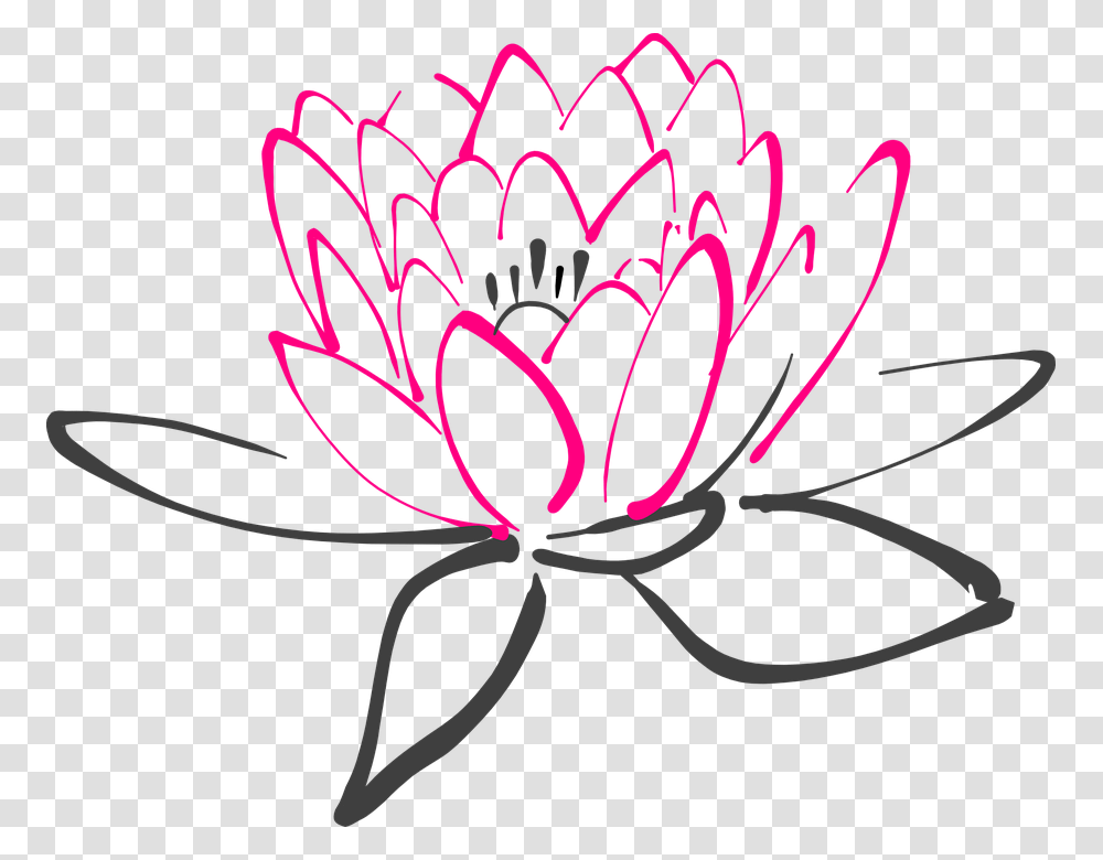 Water Lily Black And White Water Lily Black, Accessories, Accessory, Pattern, Dahlia Transparent Png