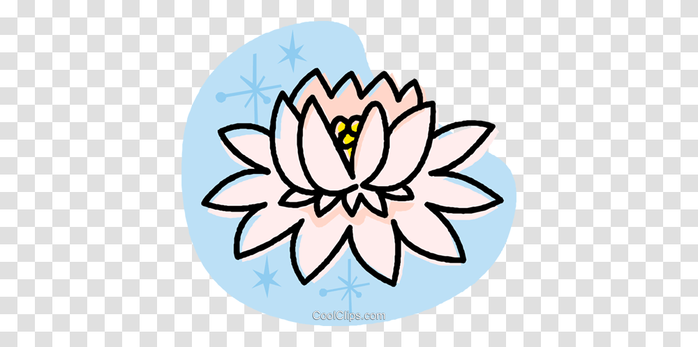 Water Lily Royalty Free Vector Clip Art Illustration, Spider, Animal, Pattern, Flower Transparent Png