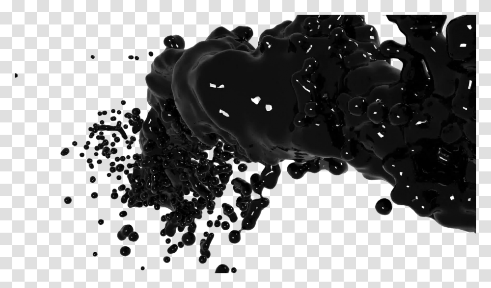Water Liquid Paint Flow Black, Plant, Tar, Food Transparent Png