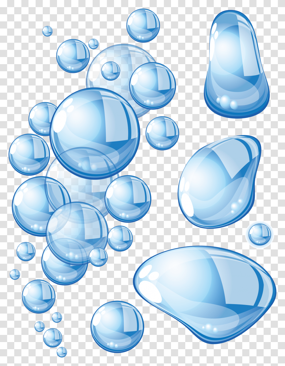 Water, Nature, Bubble, Crystal, Network Transparent Png