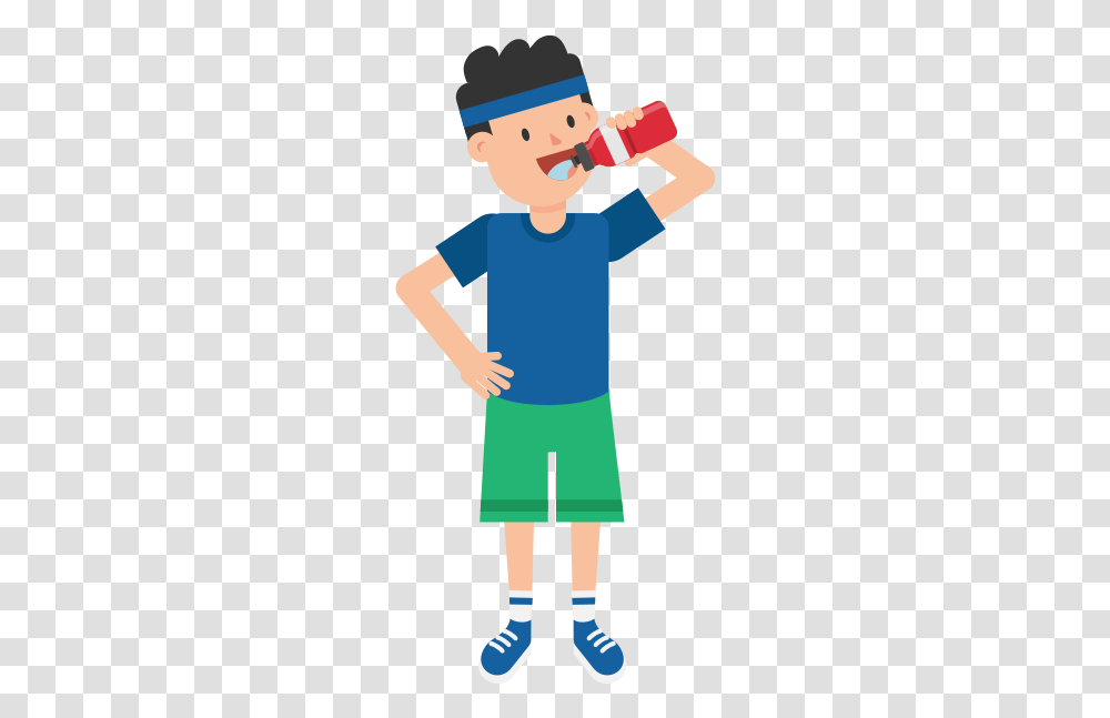 Water Person Drinking Water Clipart, Sleeve, Shorts, Long Sleeve Transparent Png
