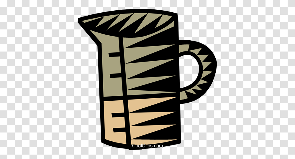 Water Pitcher Royalty Free Vector Clip Art Illustration, Coffee Cup, Spiral Transparent Png