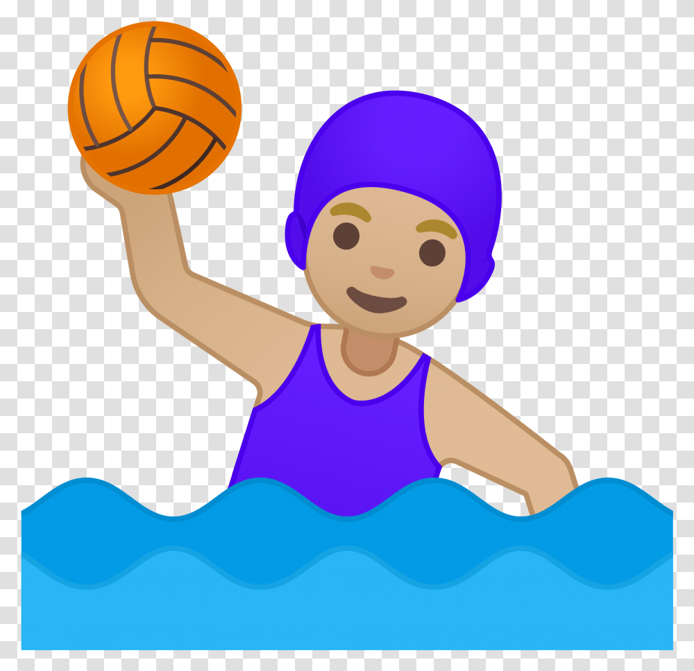 Water Polo Emoji Clipart Download Emoji Water Polo Faces, Sport, Team Sport, Hat Transparent Png
