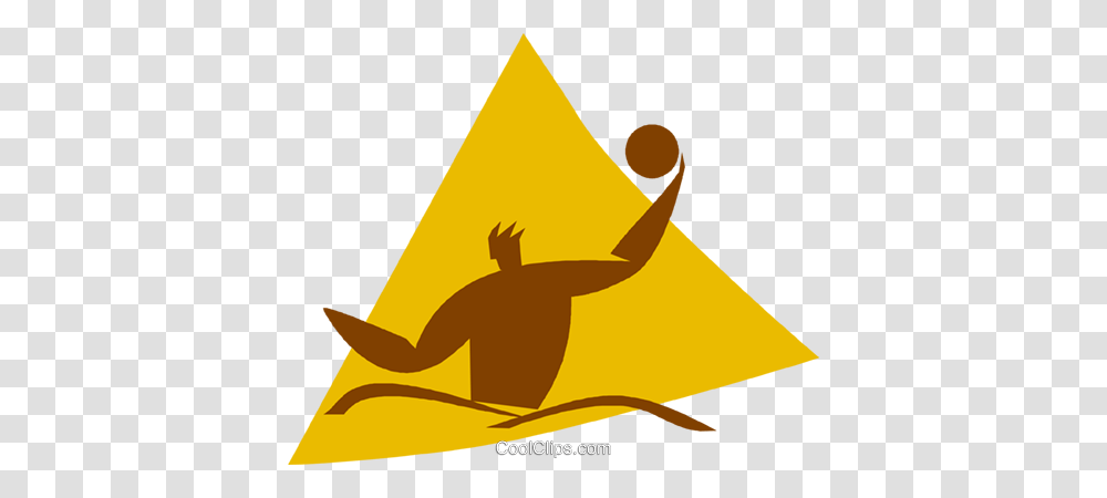 Water Polo Player Royalty Free Vector Clip Art Illustration, Vehicle, Transportation, Sign Transparent Png