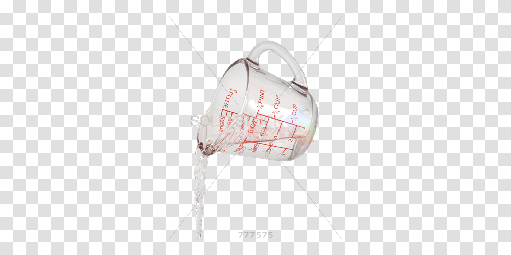Water Pouring From Measuring Cup Measuring Cup Of Water, Helmet, Clothing Transparent Png