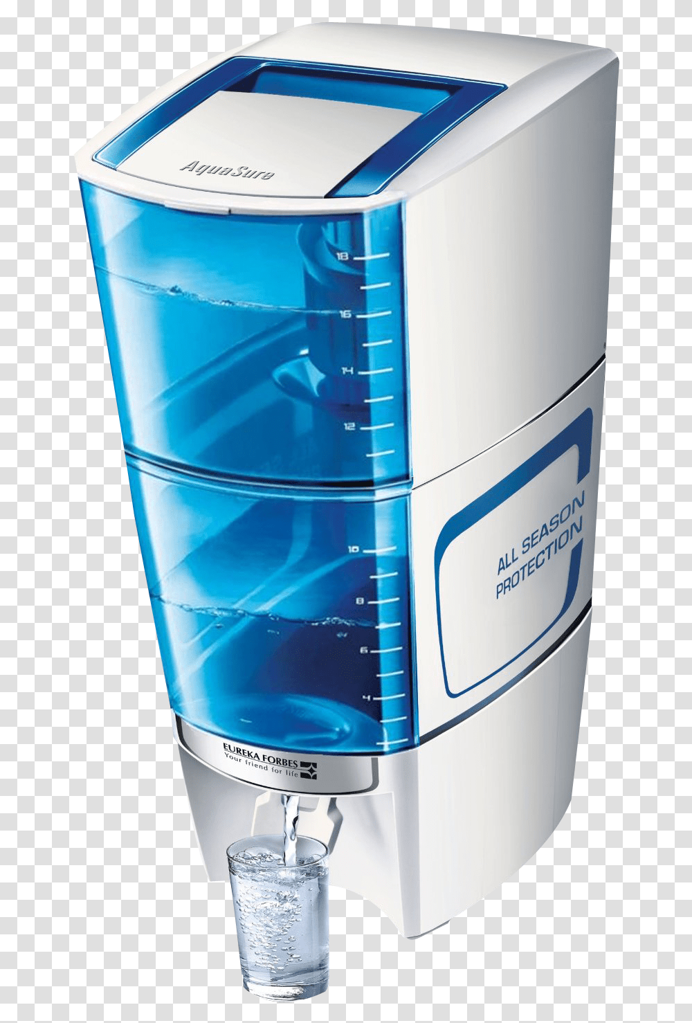Water Purifier With Glass Image Pngpix Eureka Forbes Water Purifier Amrit, Bottle, Cup, Mixer, Appliance Transparent Png