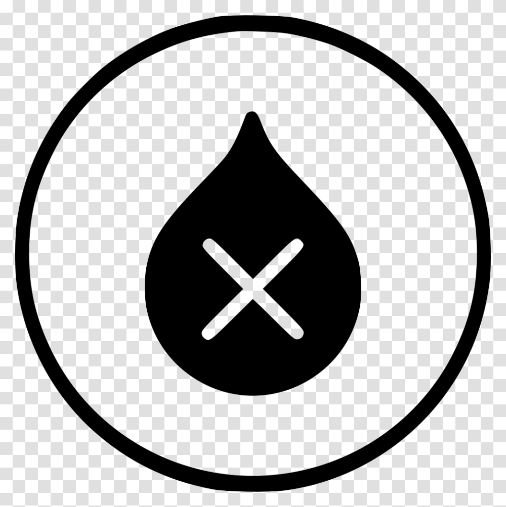 Water Purify Waste Dirty Risk White Round Instagram Icon, Emblem, Stencil, Logo Transparent Png