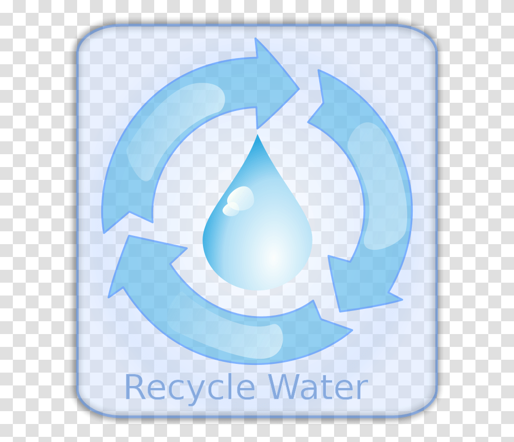 Water Recycle Icon Cartoons Recycled Water Clip Art, Recycling Symbol, Droplet, Triangle Transparent Png