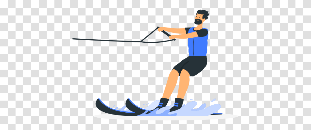Water Ski Customizable Isometric Illustrations Amico Style Water Ski, Person, Human, Sport, Sports Transparent Png
