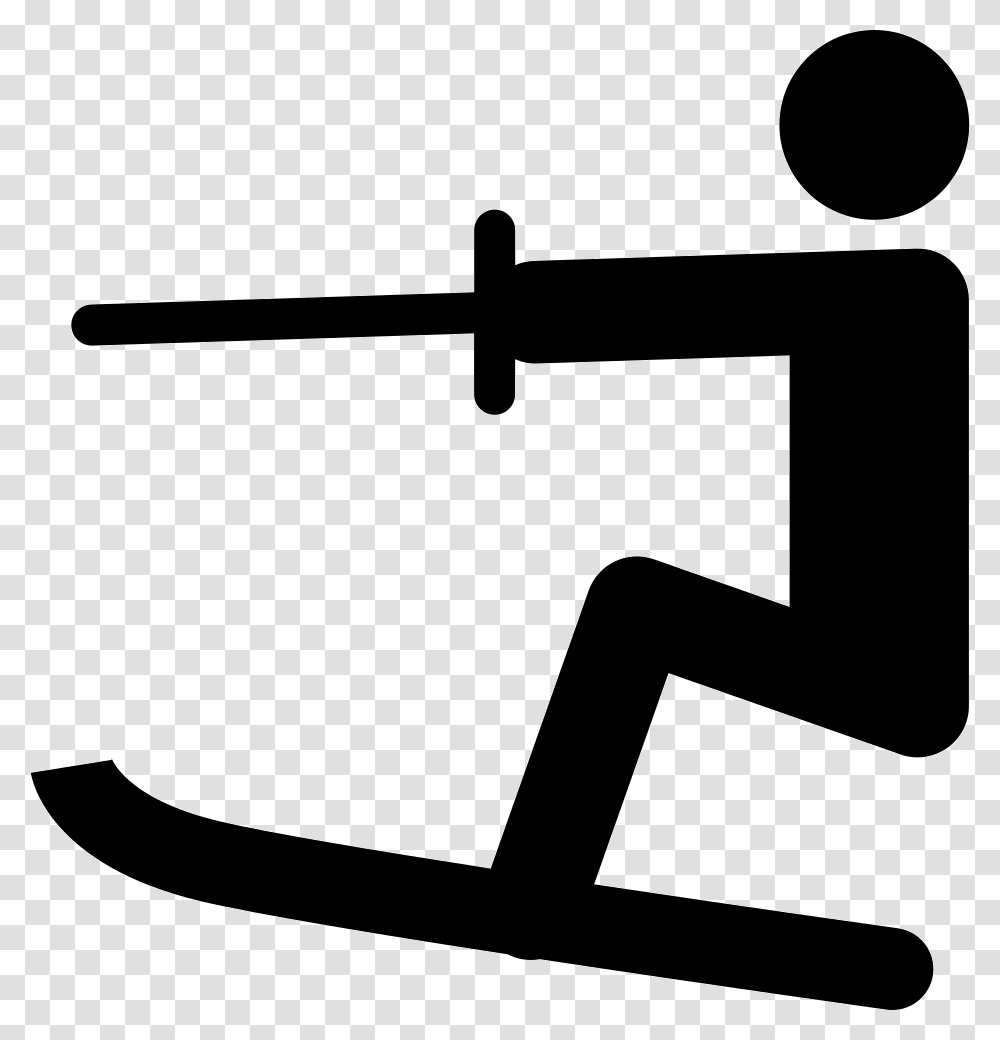 Water Ski Water Ski Icon, Axe, Tool, Silhouette, Hammer Transparent Png