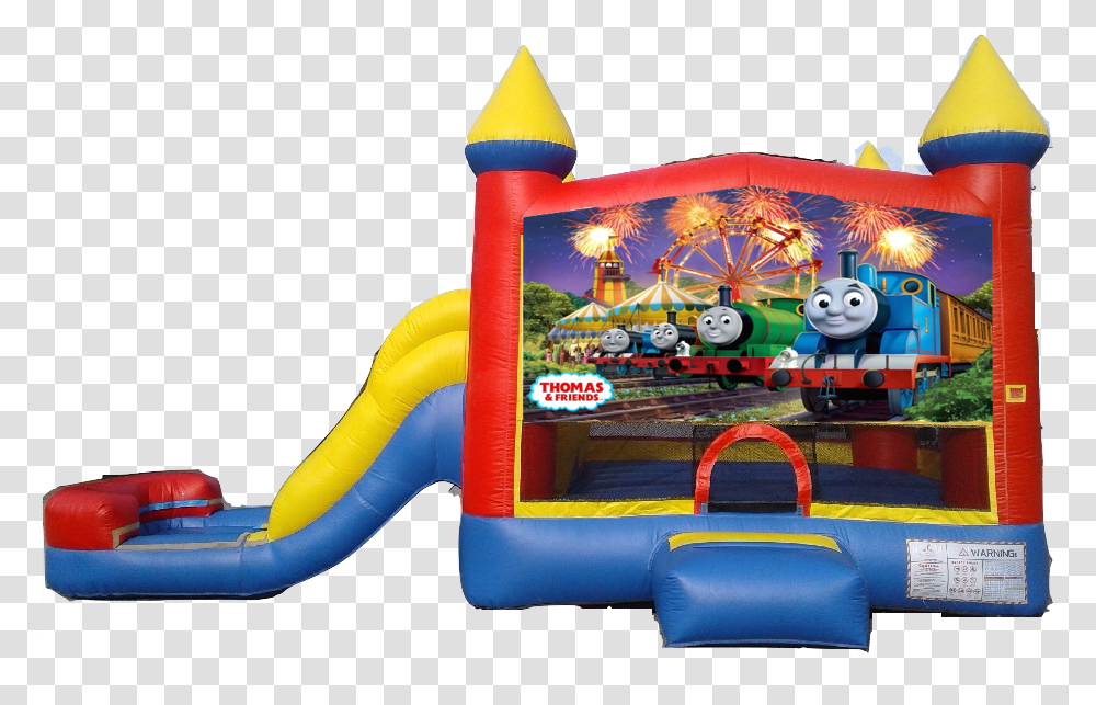 Water Slide Castle Combo Side - Thomas The Train Inflatable Water Slide Wwe, Toy Transparent Png