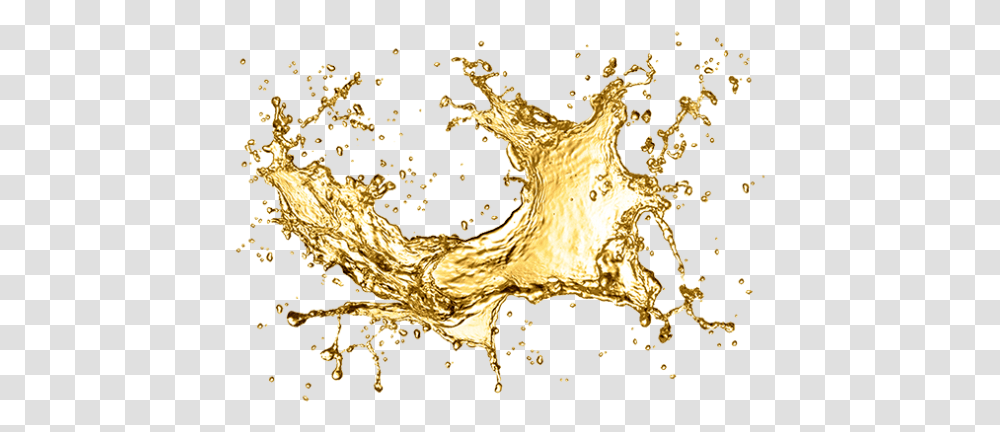 Water Splash Champagne Map Hq Image Free - Gold Water Splash, Chicken, Poultry, Fowl, Bird Transparent Png