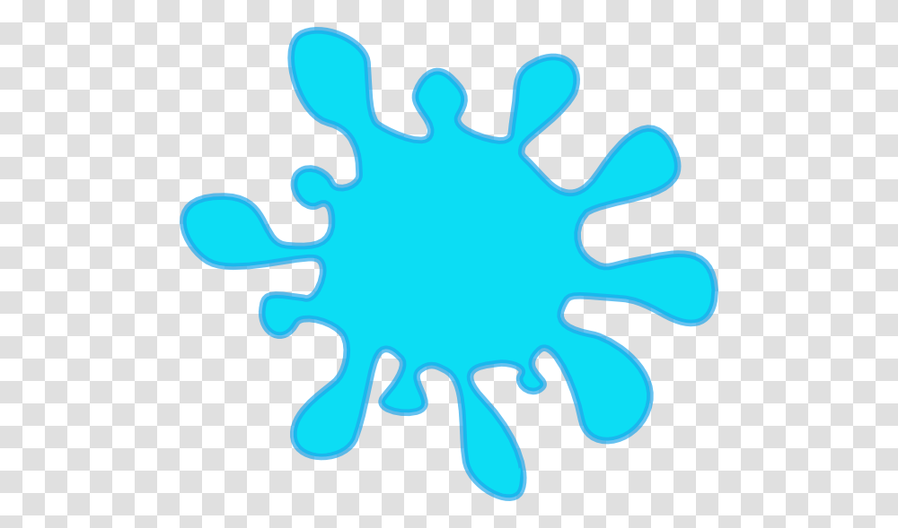 Water Splash Clip Art At Clker Cartoon Water Splash, Stencil, Snowflake Transparent Png