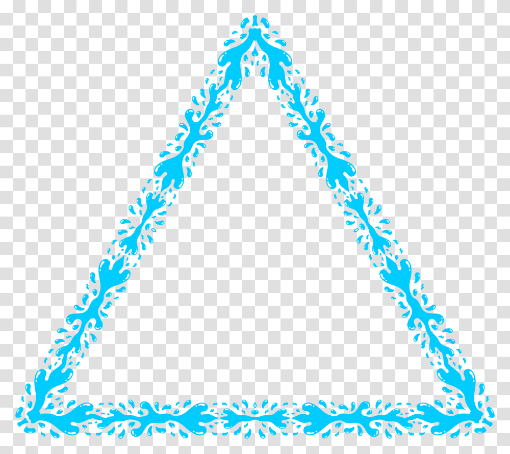 Water Splash Progressed Icons, Triangle, Alphabet Transparent Png